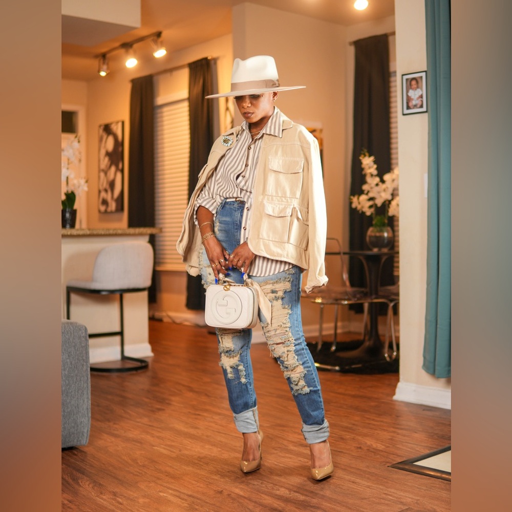 H&M Beige Utility Jacket
